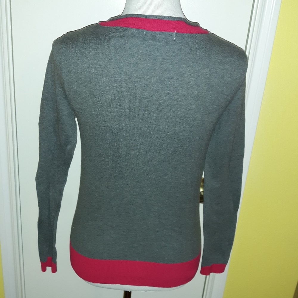Papaya |  Gray & Red Cardigan - Picture 2 of 4